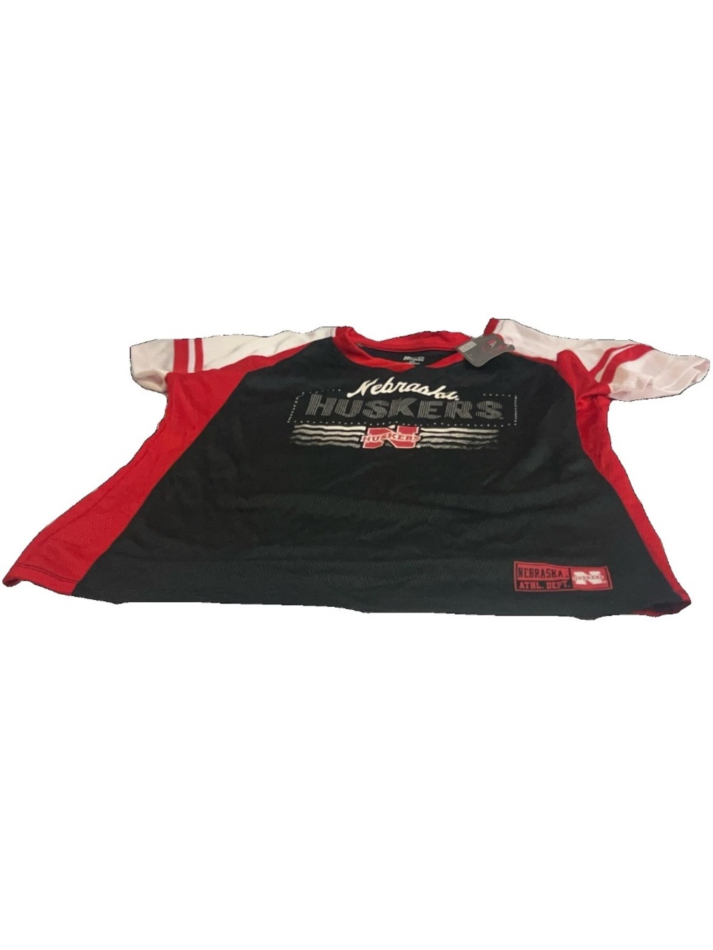 Nebraska Cornhuskers Huskers Women's Large 12-14 Adult Top T-Shirt NWT RARE Read